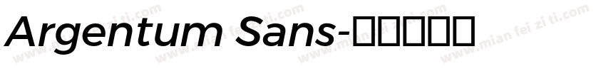 Argentum Sans字体转换